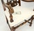 Early 20th Century Pair of Carved Walnut Tall Backs New Upholstery Fireside Arm Side Chairs MINT! For Sale - Image 5 of 13