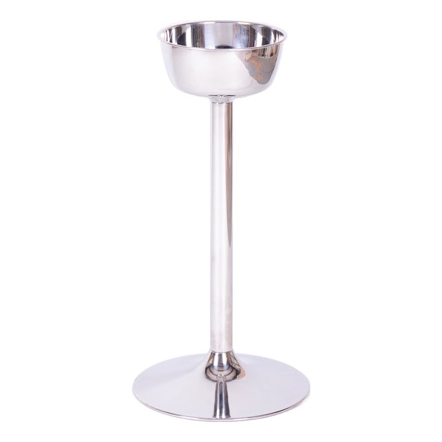 Bauhaus Pedestal in Metal, Czech, 1970s For Sale