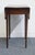 Vintage Antique Solid Mahogany Traditional Hepplewhite Style 26" Drop Leaf Accent End Table For Sale - Image 14 of 15