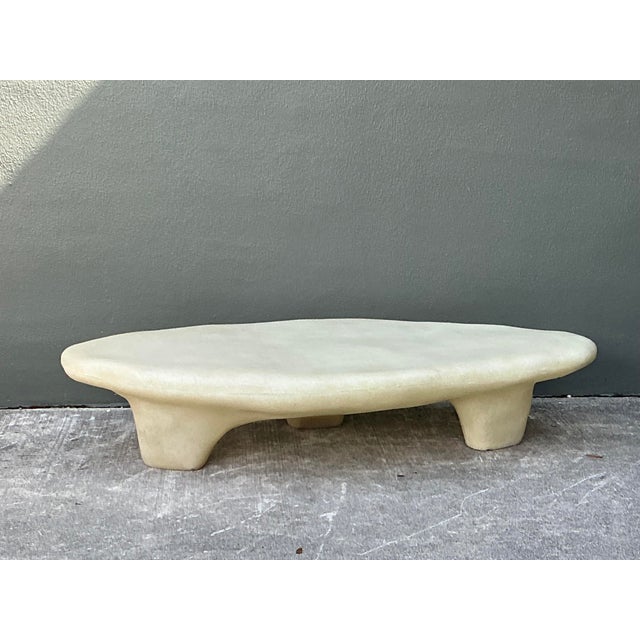 Vintage Molded Resin Biomorphic Coffee Table For Sale - Image 4 of 12