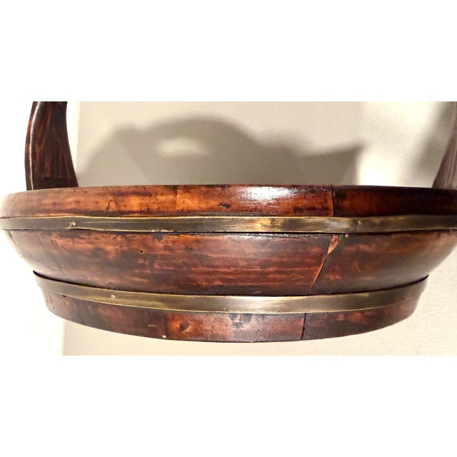 Antique Chinese Wood Basket For Sale In Greenville, SC - Image 6 of 15