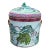 Mid 20th Century Hand Painted Lidded Asian Chinoiserie Ceramic Jar For Sale