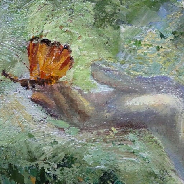 Neoclassical Vintage Neoclassical Master Copy After Fowler’s “Nymph & Butterfly" For Sale - Image 3 of 12