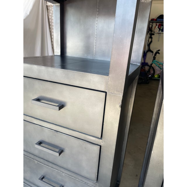 Pair of Restoration Hardware La Salle Tower Bookshelves For Sale - Image 9 of 12