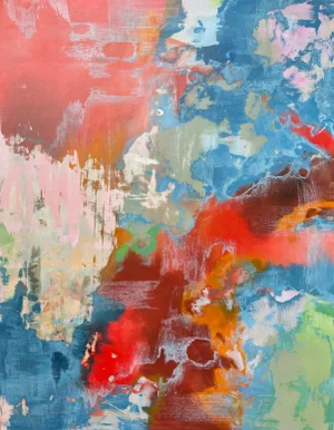 “Restless Energy” Original Abstract Expressionist Acrylic Painting by Linda McDonough