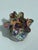 Murano Vintage Italian Murano Style Venetian Blown Art Glass Millefiori Handkerchief Vase For Sale - Image 4 of 4