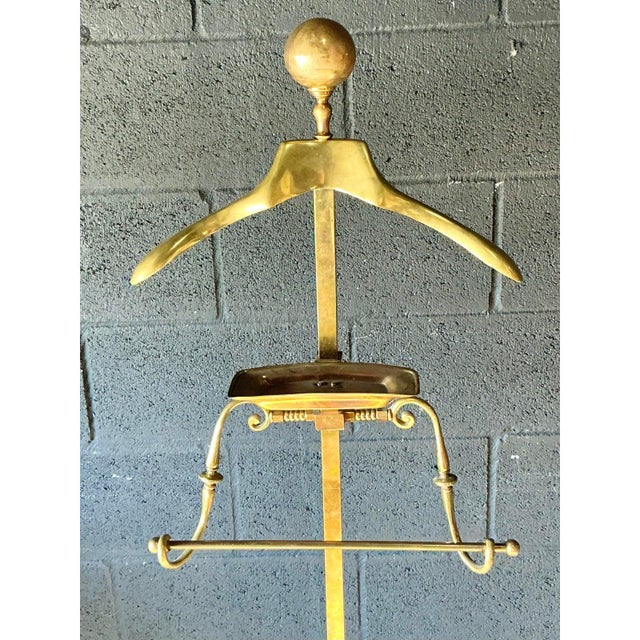 Vintage MCM Brass Gentleman’s Valet For Sale - Image 10 of 10