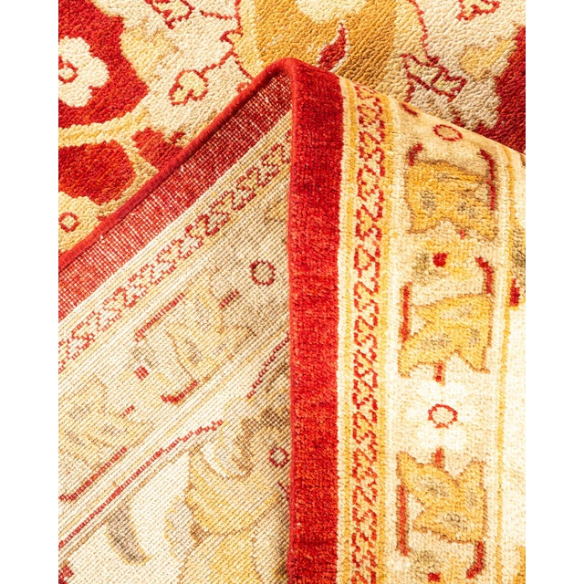 Eclectic, One-of-a-Kind Hand-Knotted Area Rug - Red, 8' 3" x 10' 3" For Sale In New York - Image 6 of 8