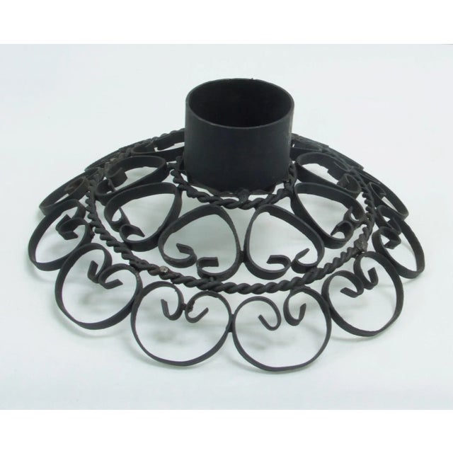 1960s Iron Candle Holder For Sale - Image 5 of 5