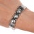 6 3/8" c1940's Navajo silver stamped cuff bracelet. Marked or unmarked as shown in pics, weight and other measurements in...