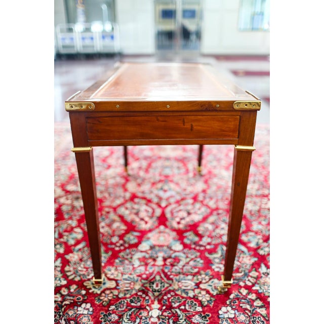 Late 18th Century Louis XVI Style Walnut & Brass Backgammon Game Table – Designer Statement Piece For Sale - Image 9 of 13