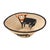 Early 20th Century Sisal Handwoven Cape Buffalo Basket Eswatini 7inch For Sale