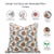 Fabdivine Handmade Block Printed Cushion Cover 24x24 Inch Thick Cotton White-Madhubala For Sale - Image 4 of 4