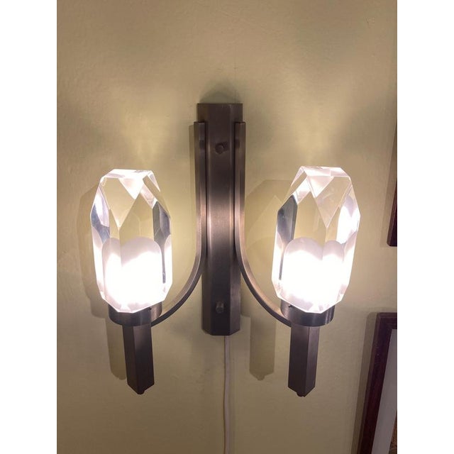 Metal Wall Lights by Gateano Missaglia, Italy, 1960s, Set of 2 For Sale - Image 7 of 10