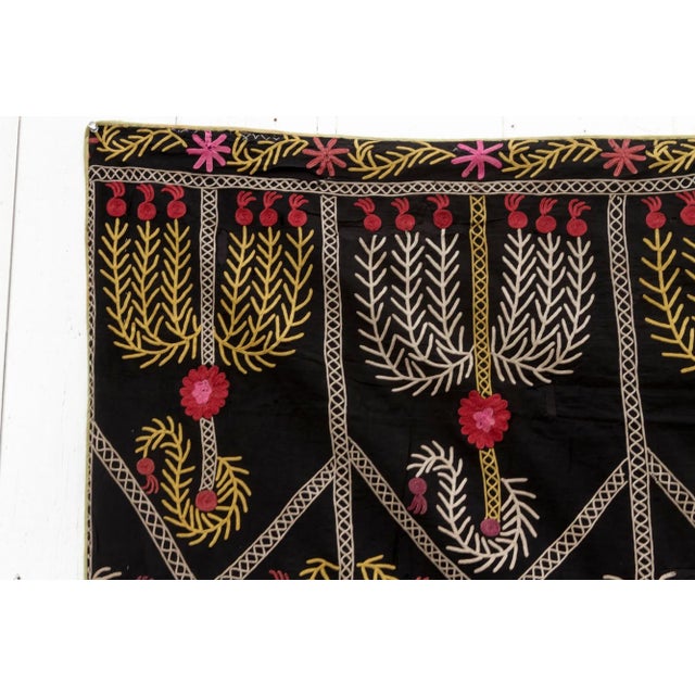 Berbere Tribal Motif Embroidered Textile For Sale - Image 4 of 8