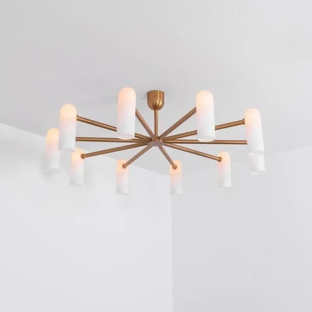 Not Yet Made - Made To Order Odyssey Round LG Brass Hanging Light by Schwung For Sale - Image 5 of 7