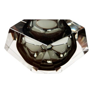 Vintage Italian Sommerso Murano Glass Bowl, 1970s For Sale