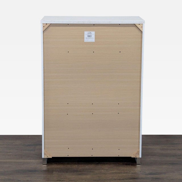 Coaster Felicity Modern 5-Drawer White Chest With Chrome Handles For Sale In San Francisco - Image 6 of 10