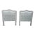 Pair of Vintage Jacquard Upholstered Twin Headboards For Sale