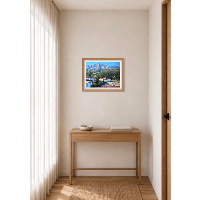 Original Oil Painting – Santa Barbara View With the Santa Ynez Mountains For Sale In Reno/Lake Tahoe - Image 6 of 9