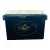 Black Lacquer Hand Painted Chinoiserie Large Chest Trunk For Sale