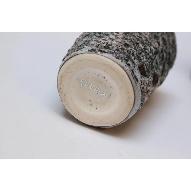 French Moderne Annecy Fat Lava Glaze Ceramic Drink Serving Set For Sale - Image 9 of 13