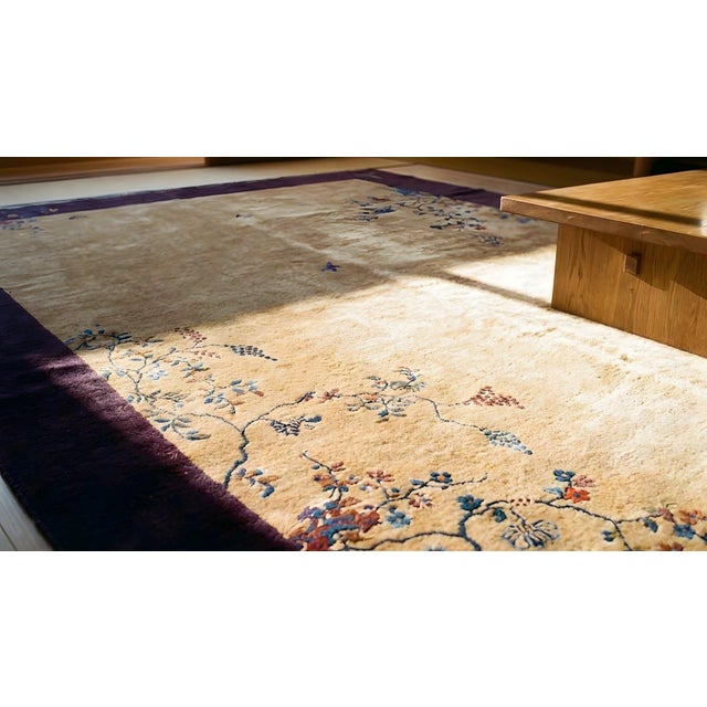 Textile 1920s Chinese Art Deco Carpet ( 9'10" x 17' - 300 x 520 ) For Sale - Image 7 of 8