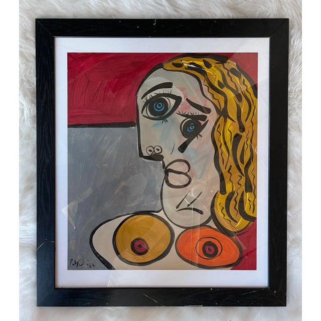 1960s 1960s Abstract Expressionist Acrylic Painting by Peter Keil, Framed For Sale - Image 5 of 5