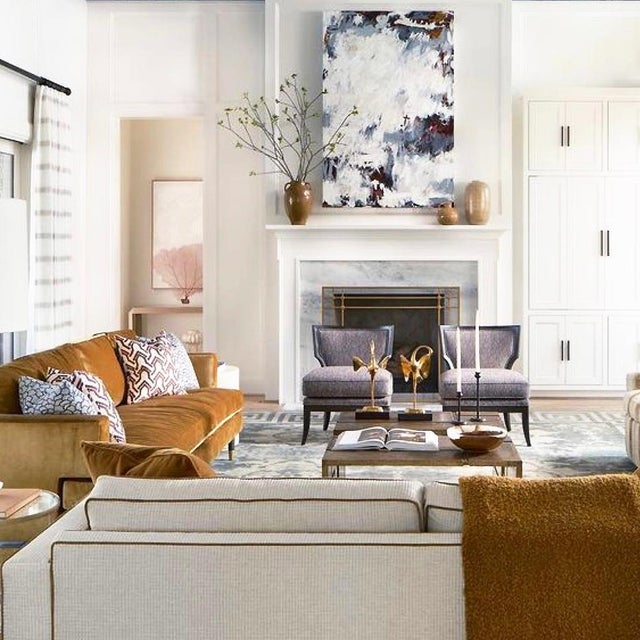 Modern Gold Rubbed Black Henry Fireplace Screen For Sale - Image 3 of 9