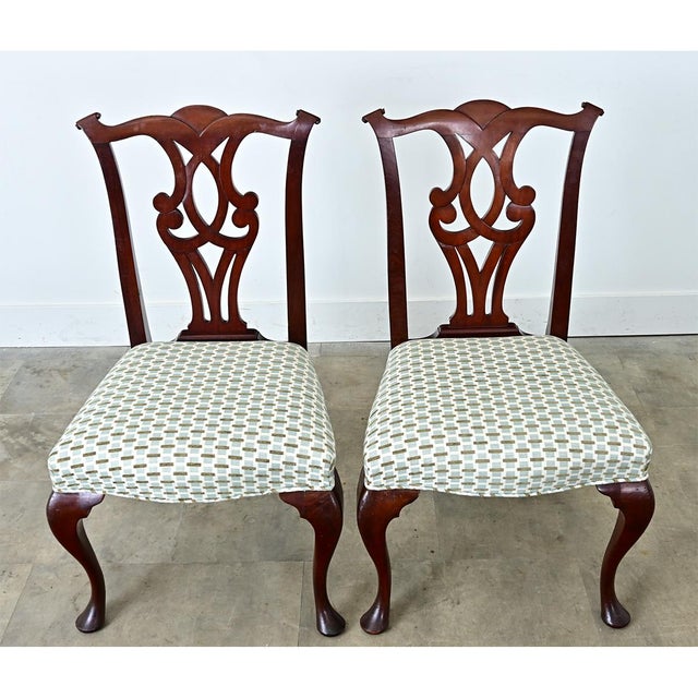English 19th Century Chippendale Style Mahogany Dining Room Set For Sale - Image 15 of 18
