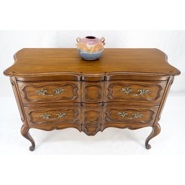 Regency Style Two Dovetails Drawer Fruit Wood Console Table Hall Dresser For Sale - Image 10 of 12