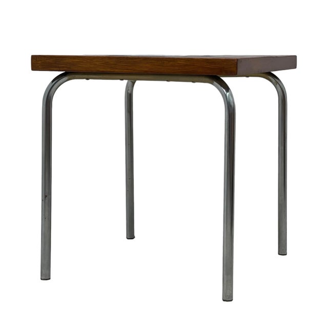 Mid-Century Modern Vintage Mid Century Tile Top End Table or Accent Stand For Sale - Image 3 of 9
