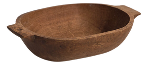 Antique Carved Wooden Bowl