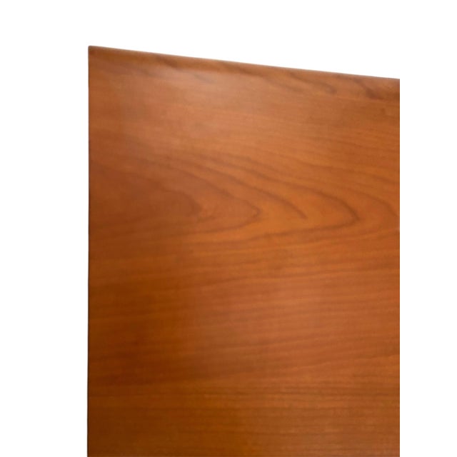 1990s Modern Italian Teak Floating Platform King Bed For Sale - Image 10 of 11