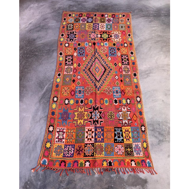 Vintage Moroccan Bohemian Rug For Sale - Image 9 of 10