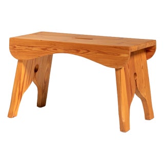 Pine Stool, Sweden, 1960s For Sale