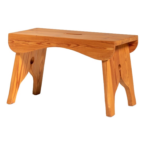 Pine Stool, Sweden, 1960s For Sale
