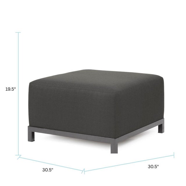 2020s Axis Ottoman Sterling Charcoal Titanium Frame For Sale - Image 5 of 6