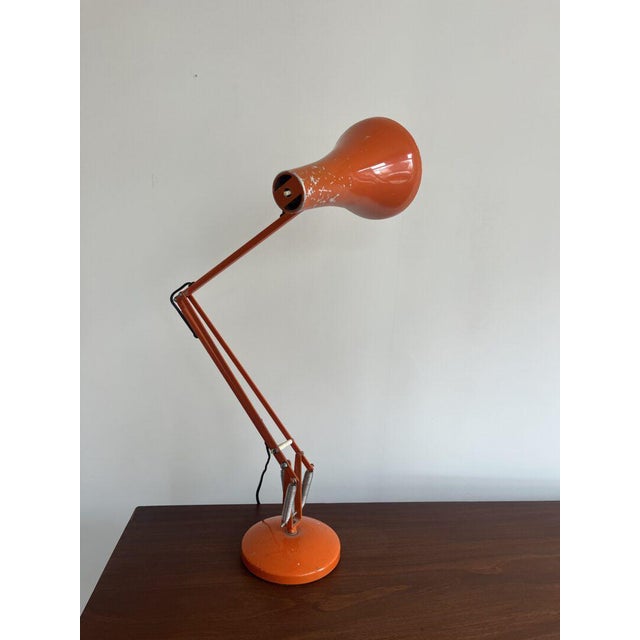 Metal Orange Anglepoise Lamp by Herbert Terry, UK For Sale - Image 7 of 12