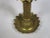 Late 19th Century Baroque Solid Brass Candleholders- a Pair For Sale - Image 11 of 12