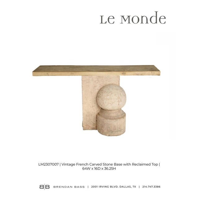 Wood Late 20th Century Pair of Stone and Wood Console Tables For Sale - Image 7 of 11