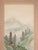 Japanese Pre-1940 Showa Era Japanese Scroll Painting "Mountain Landscape With Houses" For Sale - Image 3 of 12