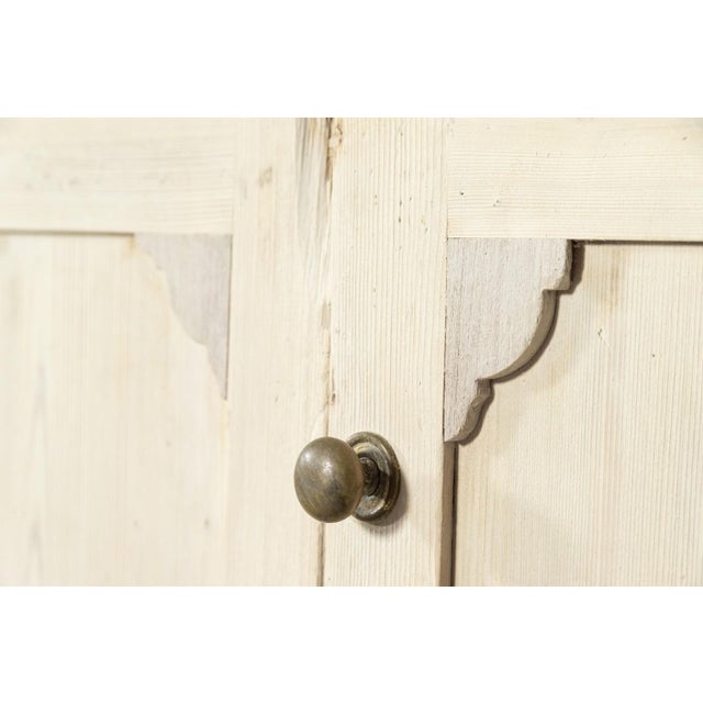 Large English Bleached Pine Locker Cabinet, 1890 For Sale - Image 9 of 16