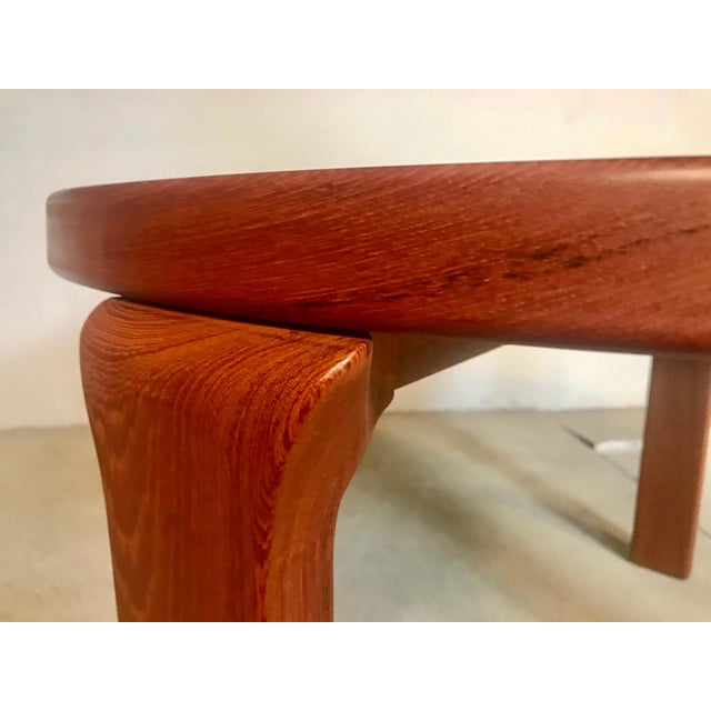 1960s Danish Solid Teak Side or Coffee Table by Dyrlund For Sale - Image 5 of 17
