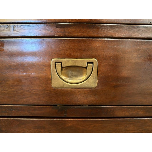 English Campaign Style Desk For Sale - Image 10 of 16