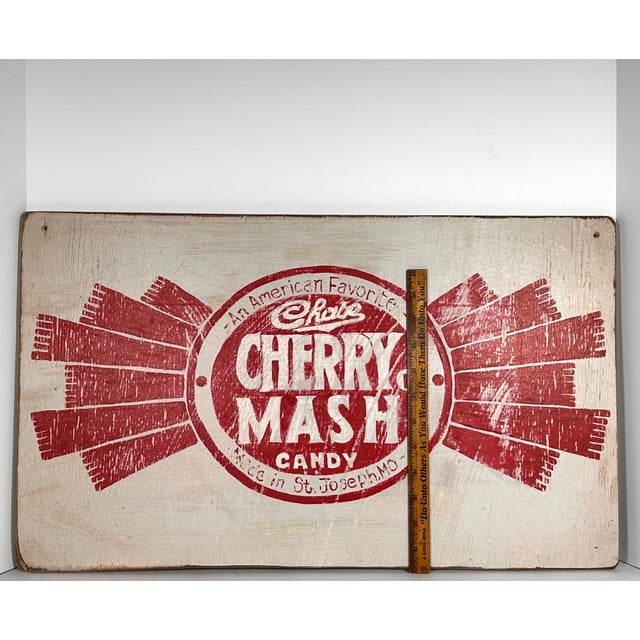 Vintage Country Store Advertising Sign for Cherry Mash For Sale - Image 11 of 13