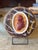 Vintage Neoclassical Faux Marble Cameo Plaque With Painted Intaglio of Josiah Wedgwood I For Sale - Image 13 of 13
