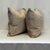 Contemporary Pair 20” Soft Textured Woven Feather/Down Pillows For Sale - Image 3 of 4