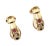 Contemporary Christian Dior 18k Yellow Gold Diamond Ruby Earrings, Pair For Sale - Image 3 of 9