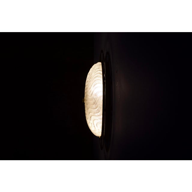 Large Wall Light Sun in Brass and Murano, 1970s For Sale - Image 6 of 13